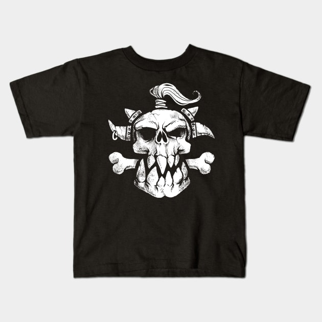 ORK BITES - ORKO MUERDE Kids T-Shirt by Medusa Dollmaker